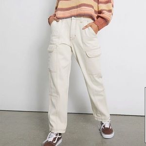 Pacsun Bone Utility Cargo Off- white Pants